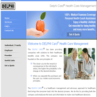 Delphi Healthcare website development